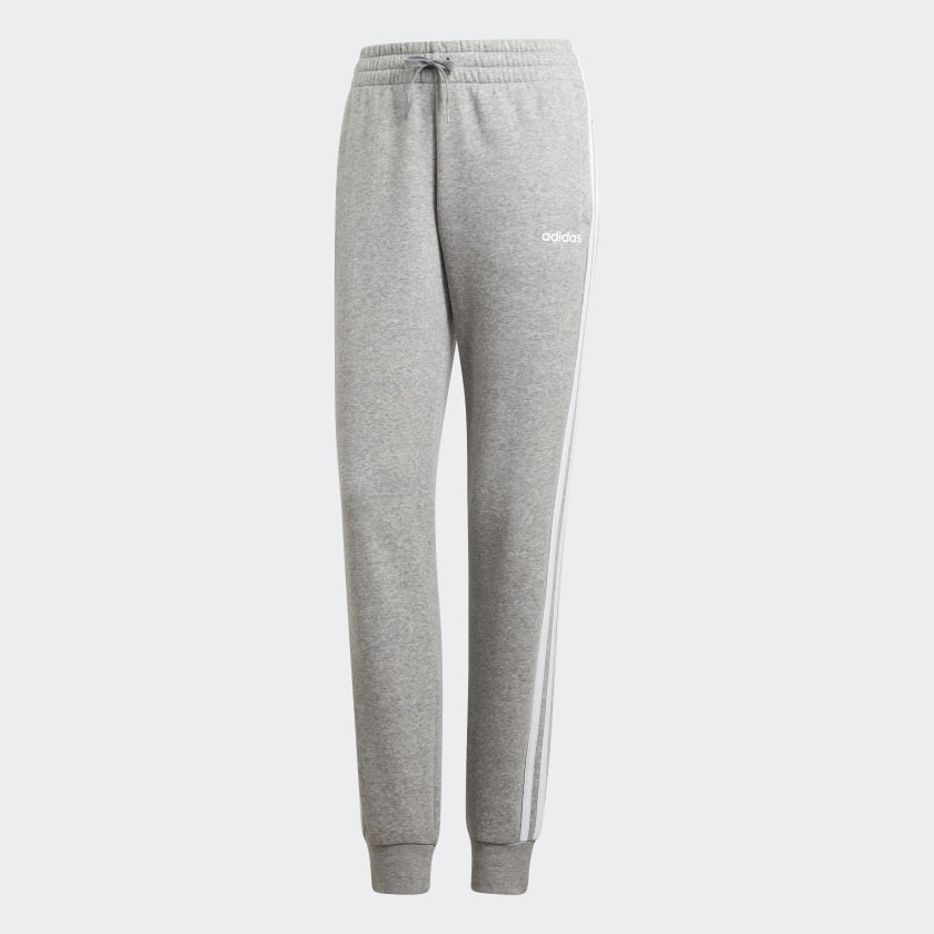 adidas originals essentials cuffed joggers in grey