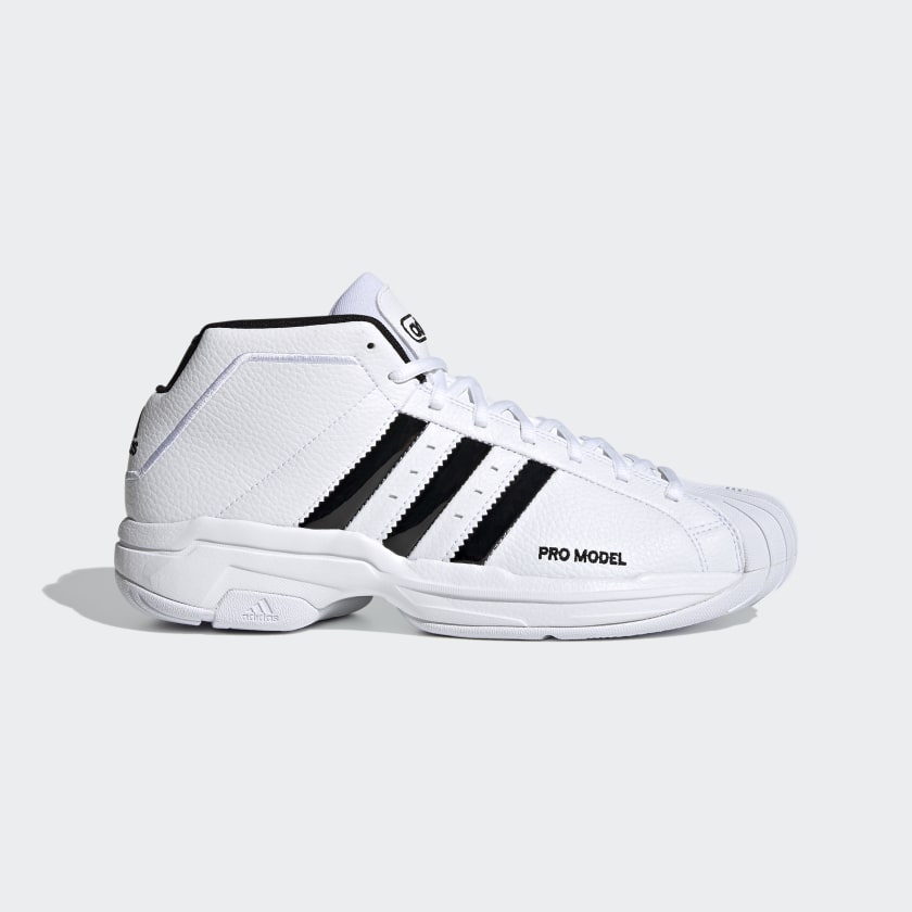 Tenis adidas pro model 2g cloud white clearance