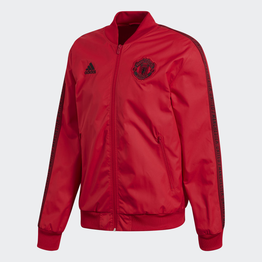 adidas Áo khoác Anthem Manchester United - Đỏ
