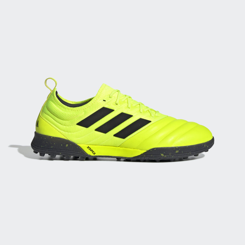 adidas Copa 19.1 Turf Shoes - Yellow 