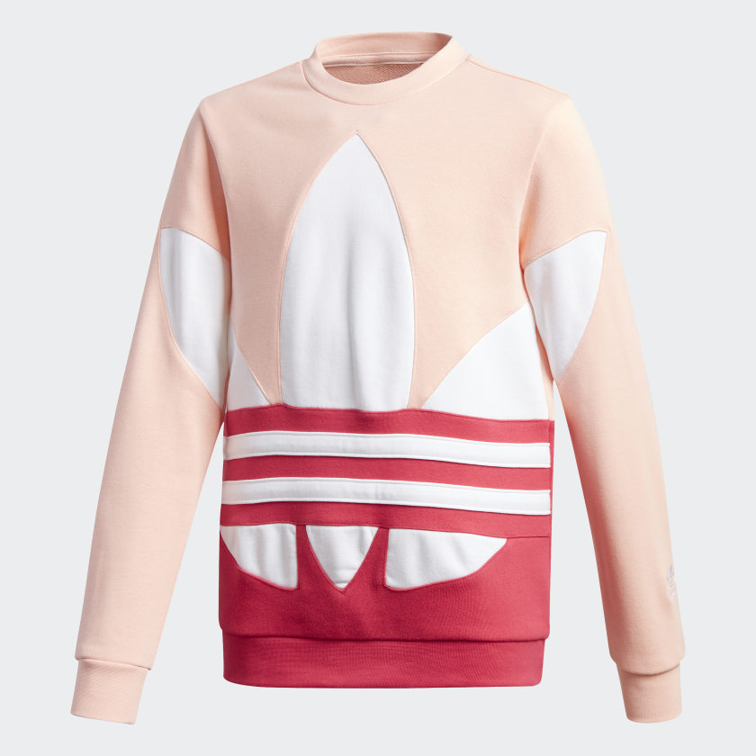 adidas trefoil sweatshirt pink