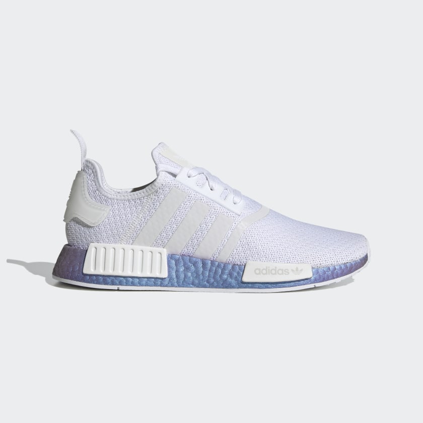 Men's NMD R1 Silver Metallic and White 