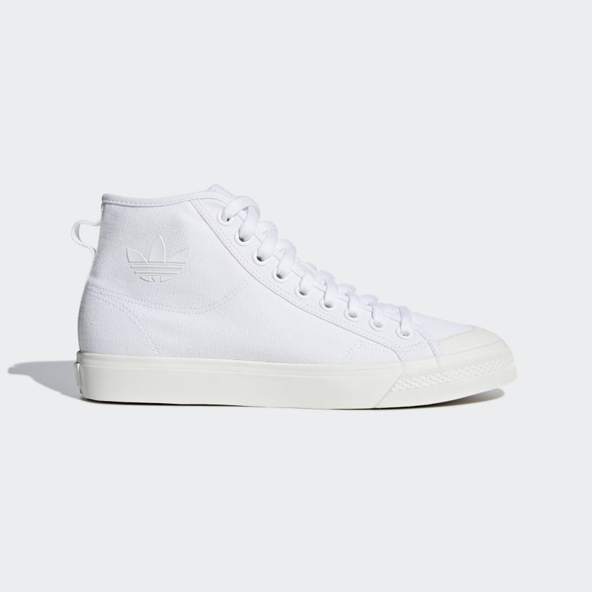 white leather high tops