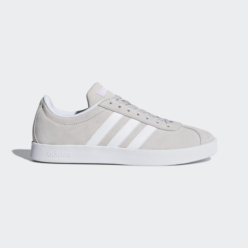 adidas vl court 2 leather trainers mens
