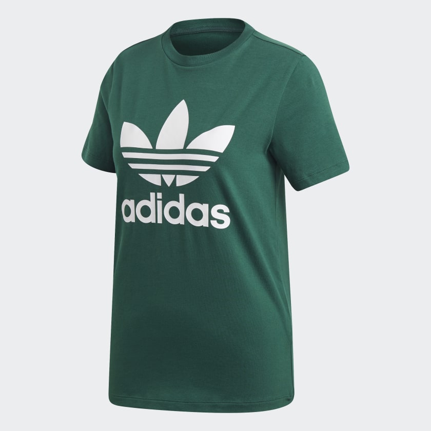 Adidas trefoil t shirt green clearance