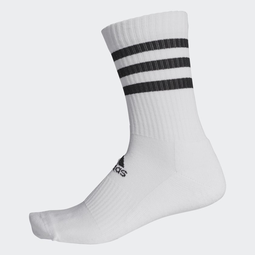 adidas 3-Stripes Cushioned Crew Socks - White | adidas Australia