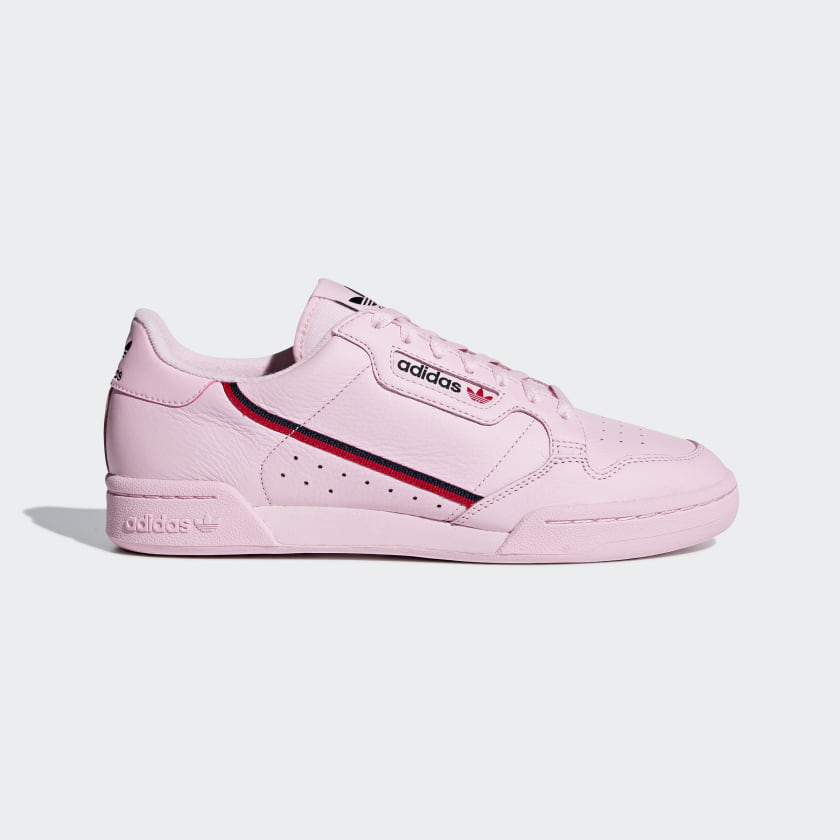 adidas continental 80 pink and white