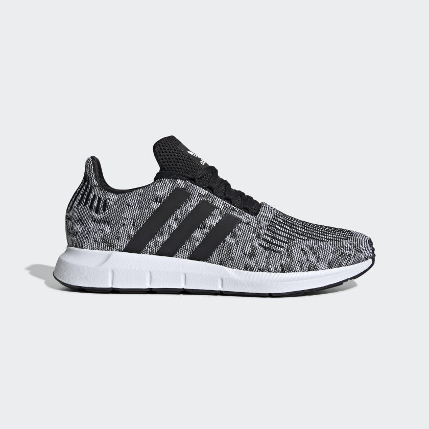 Men's Swift Run Cloud White and Core Black Shoes | adidas US