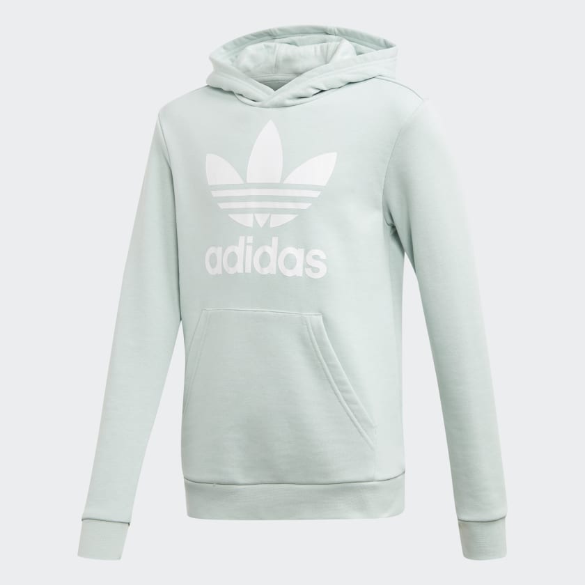 adidas green and white hoodie