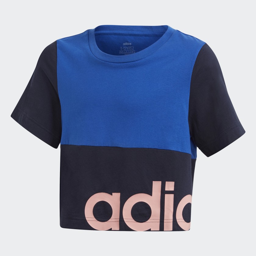 adidas Linear Colorblock T Shirt Blau | adidas Austria adidas Linear Colorblock T Shirt Blau | adidas Austria