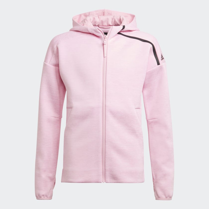 Adidas Z N E Sportswear Hoodie Feat Fast Release Zipper Pink Adidas Uk