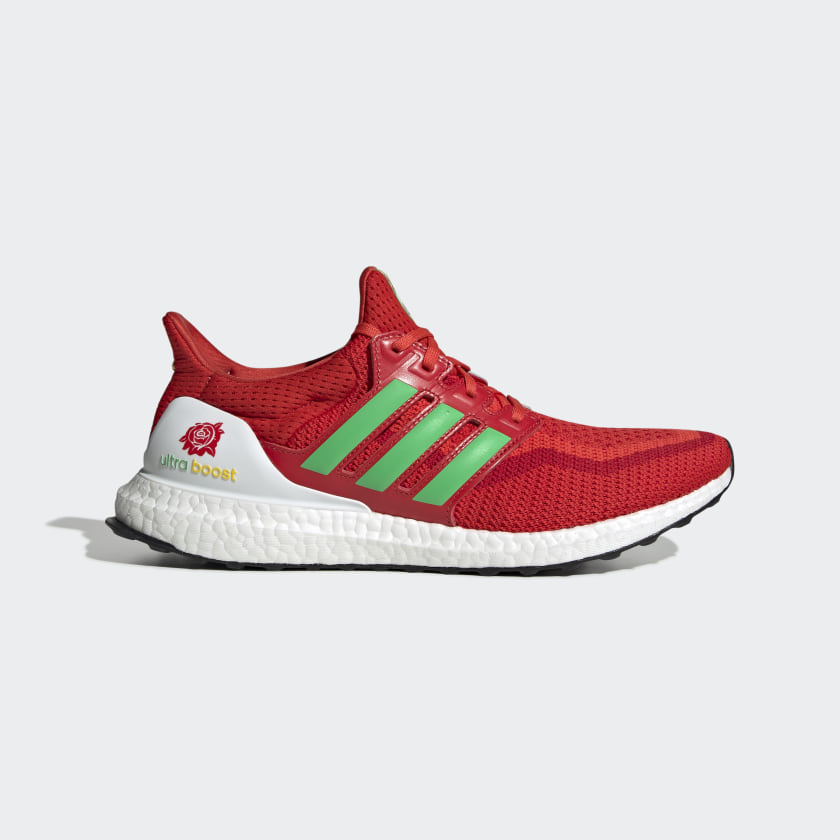 bright red adidas shoes