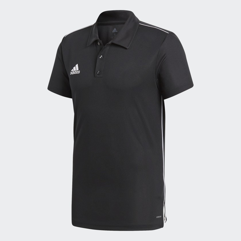 adidas Core 18 Climalite Polo Shirt - Black | adidas Singapore
