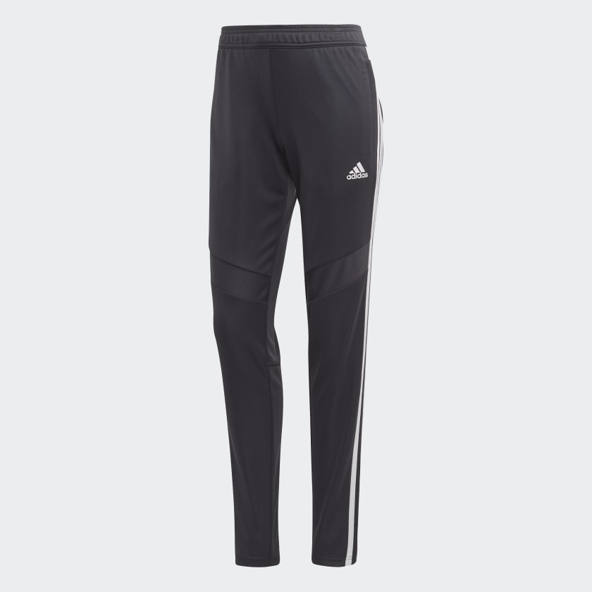 grey and white adidas pants