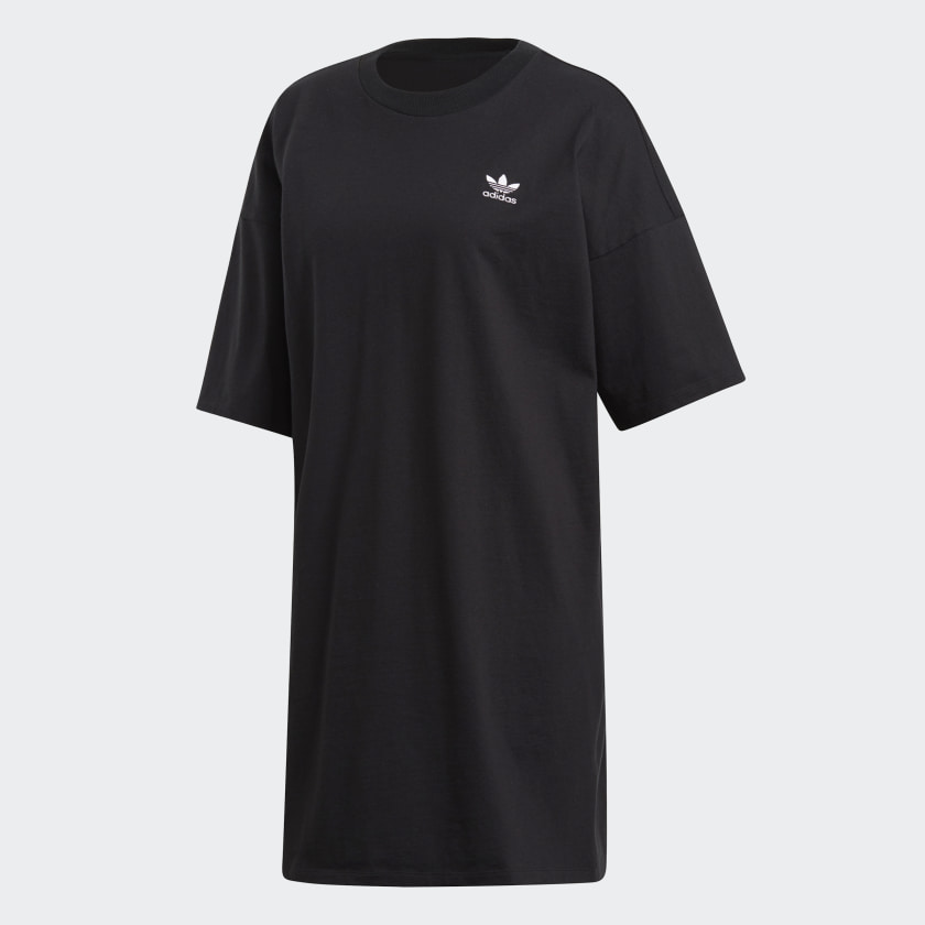 adidas trefoil dress black