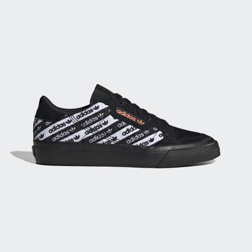 adidas continental vulc black