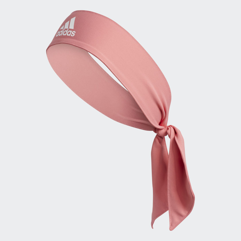 adidas Alphaskin Tie Headband - Pink 