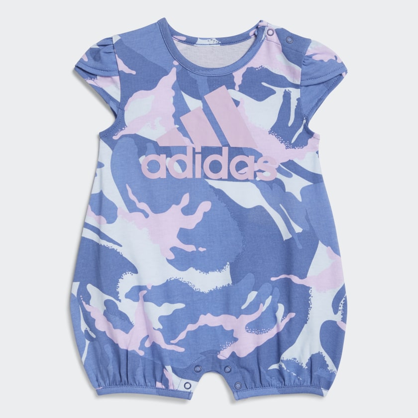 adidas Shortie Print Rompers - Blue | adidas US