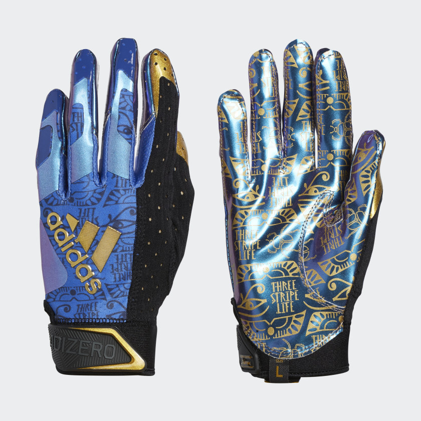 adidas football gloves blue