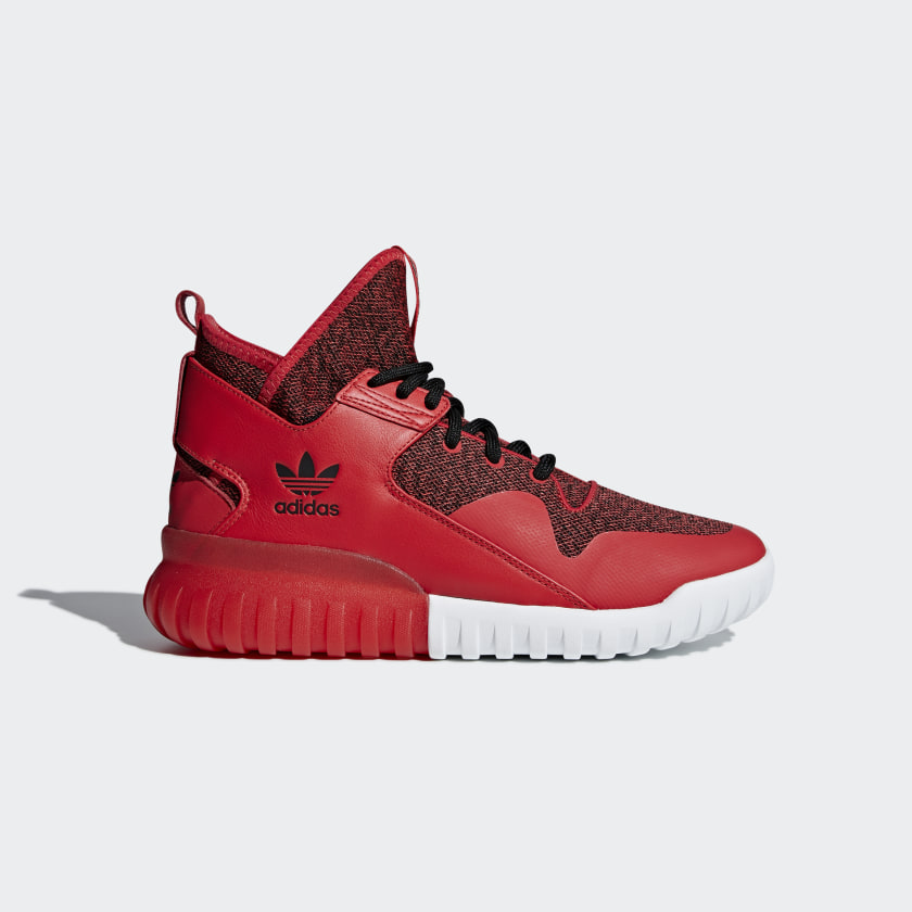 red tubular x shoes