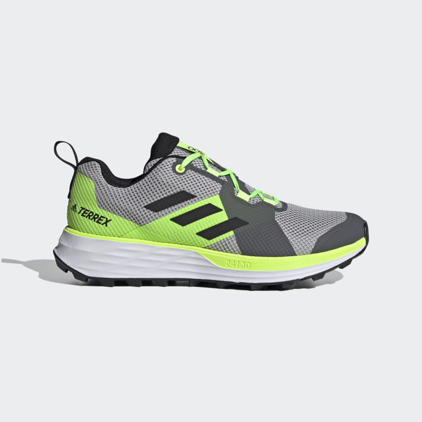grey trail running shoes