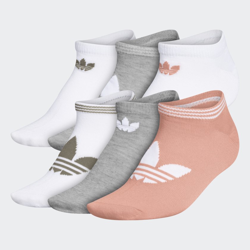 adidas Trefoil Superlite No-Show Socks 6 Pairs - Multicolor | adidas US