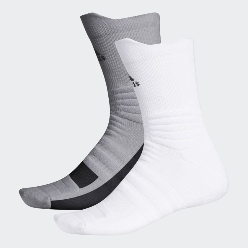 adidas Grip Crew Socks 2 Pairs White adidas Singapore