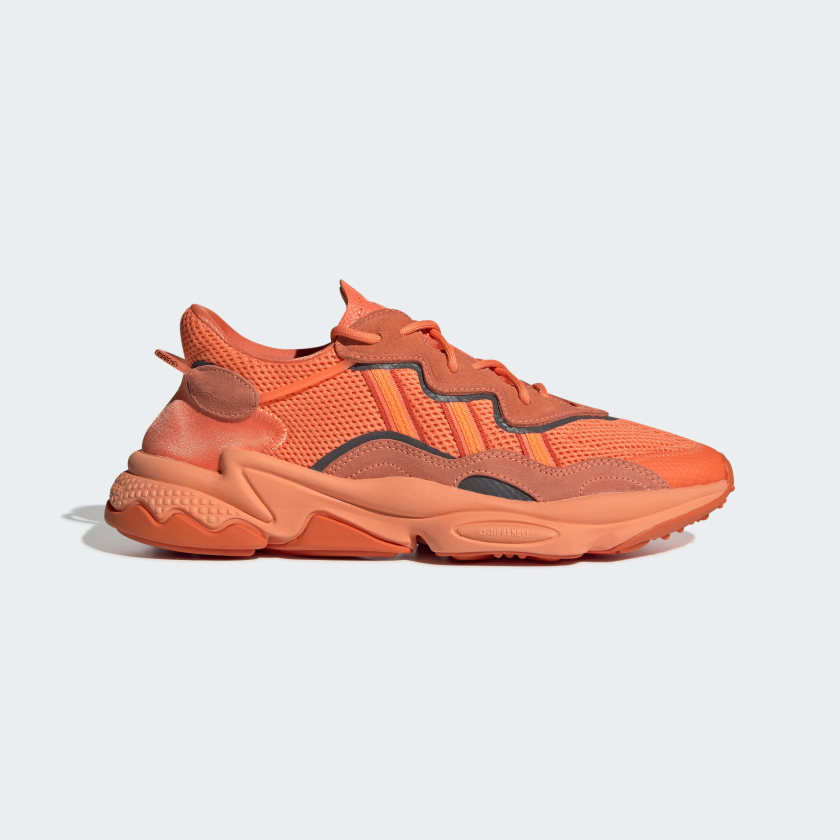 orange adidas running shoes