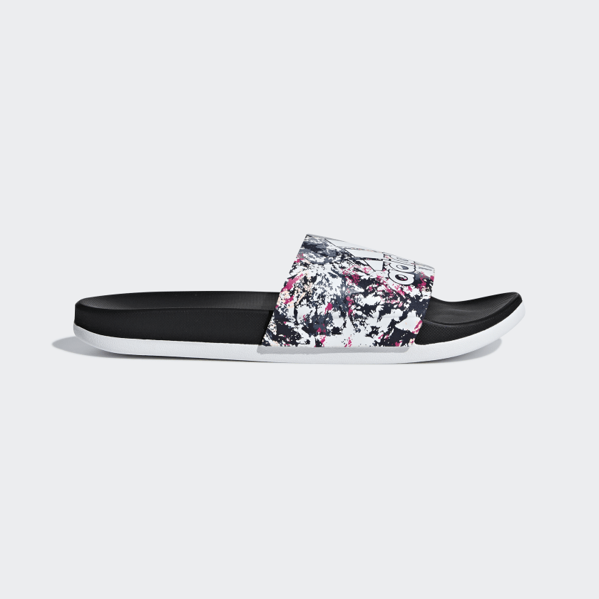 adidas comfort slides white
