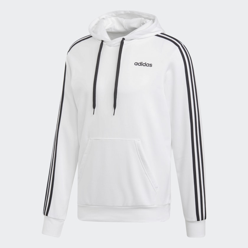 adidas hoodie with stripes on sleeves