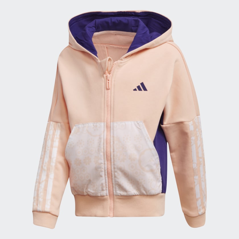 adidas French Terry Knit Hoodie - Pink | adidas UK