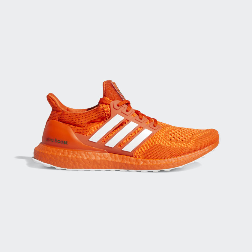 orange training shoes