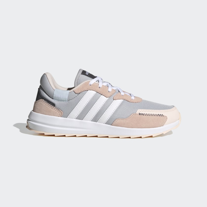 white and gray adidas shoes