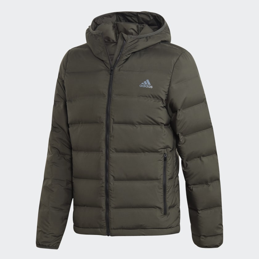 adidas Helionic Hooded Dunjakke - Grå | adidas Norway