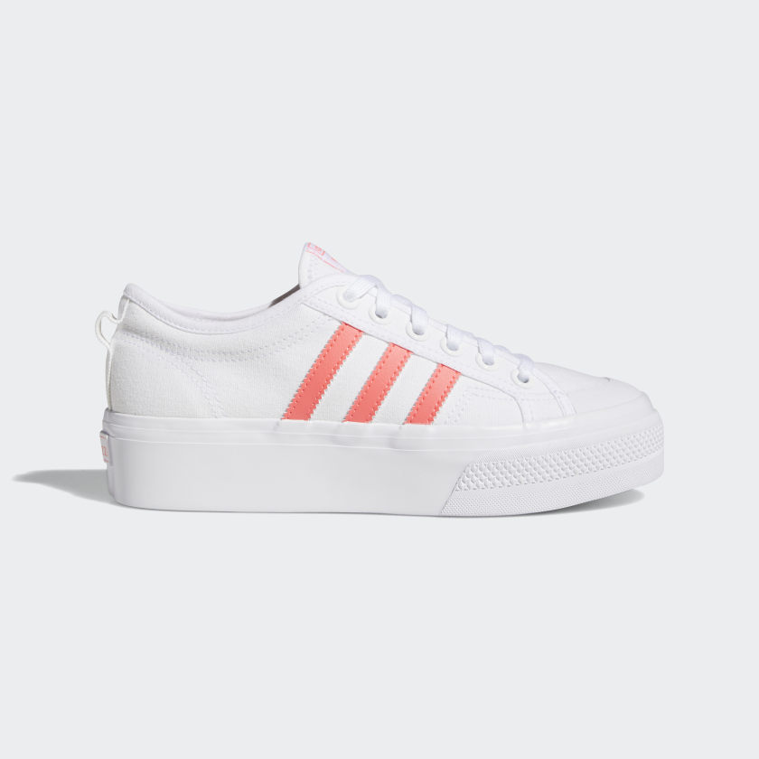 adidas Nizza Platform Shoes - White 