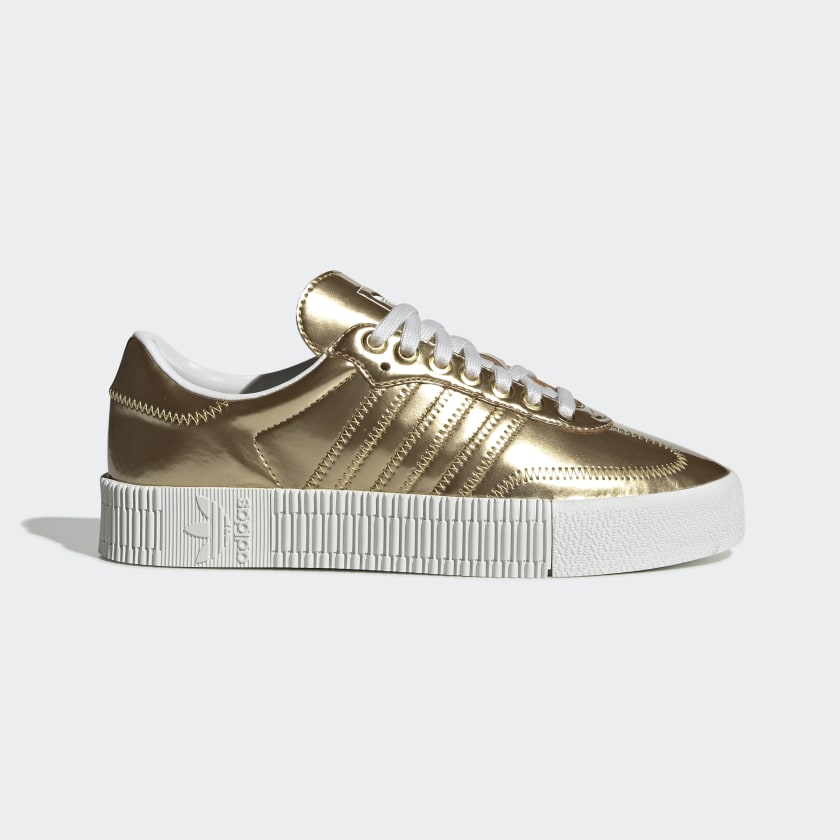 adidas rose gold shoes women's