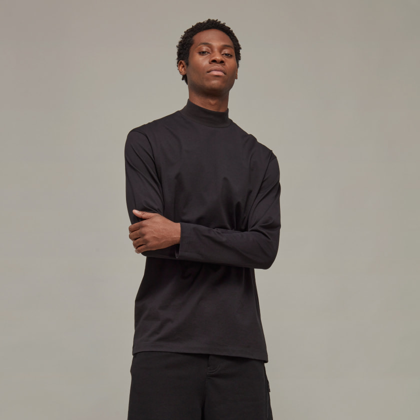 Download adidas Y-3 Classic Mock Neck T-shirt - Zwart | adidas ...