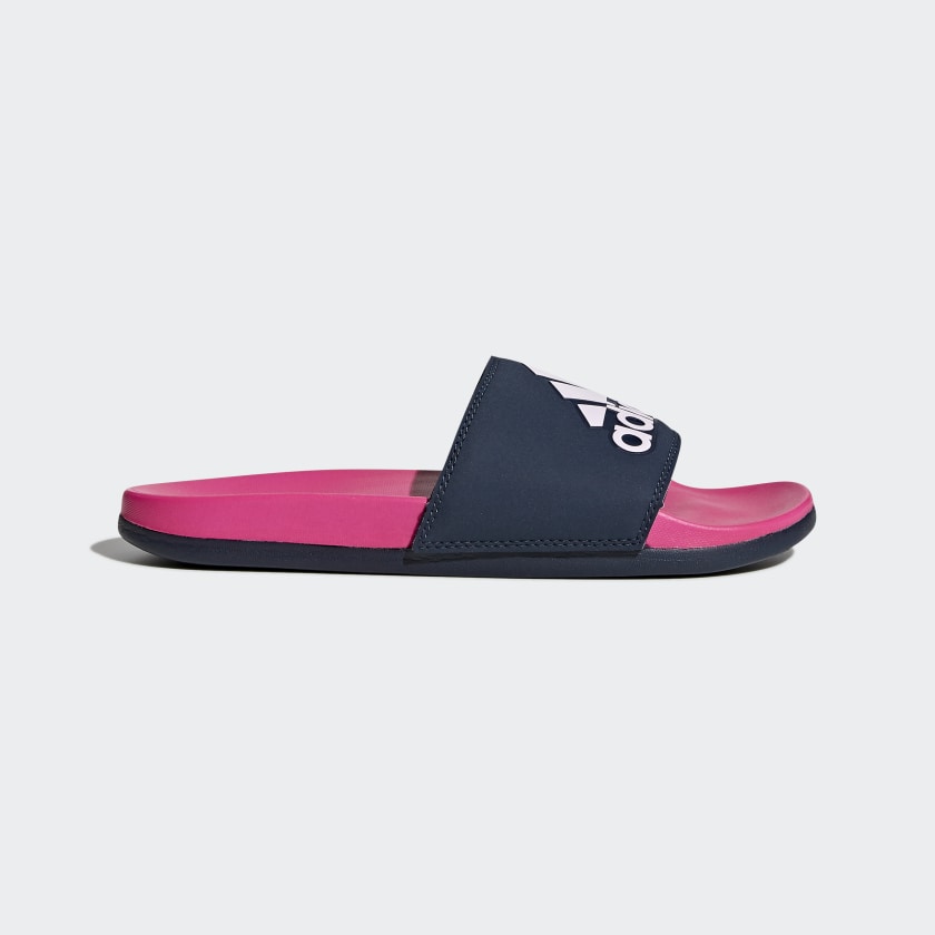 baby pink adidas slides