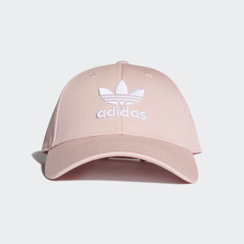 adidas trefoil baseball cap pink