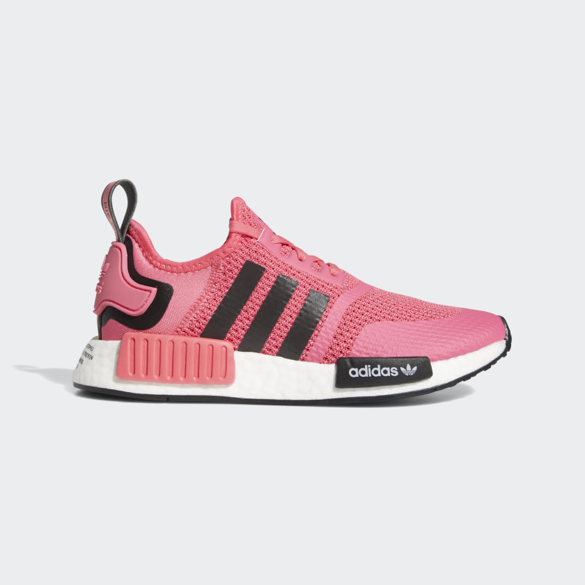 pink and red adidas shoes