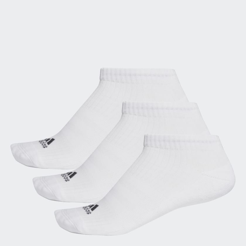 adidas 3-Stripes No-Show Socks 3 Pairs - White | adidas UK