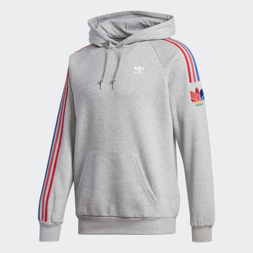 adidas Adicolor 3D Trefoil 3 Stripes Hettegenser Grå adidas Adicolor Trefoil Hettegenser Svart | adidas Norway