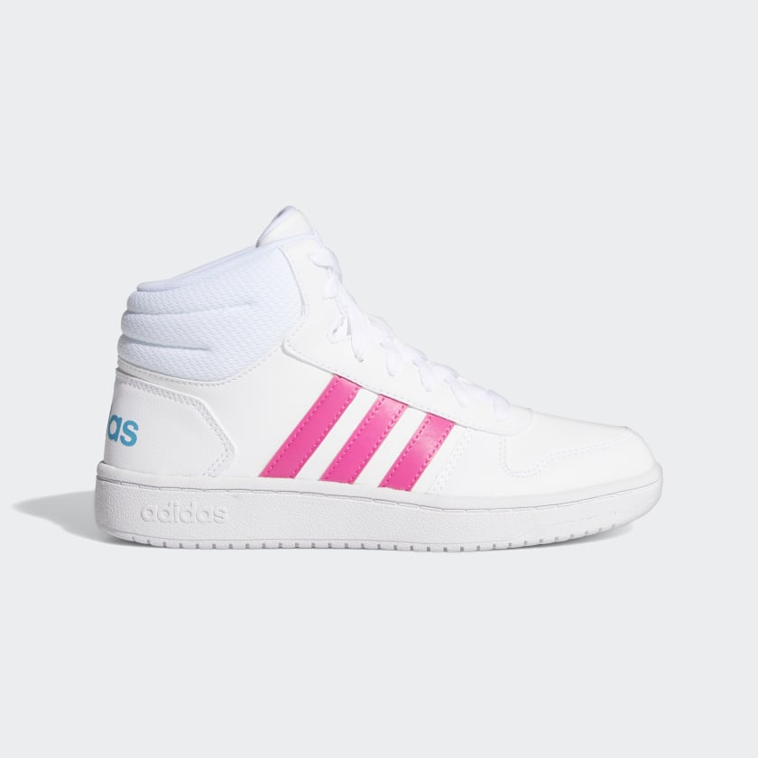 adidas Hoops 2.0 Mid Shoes - White 