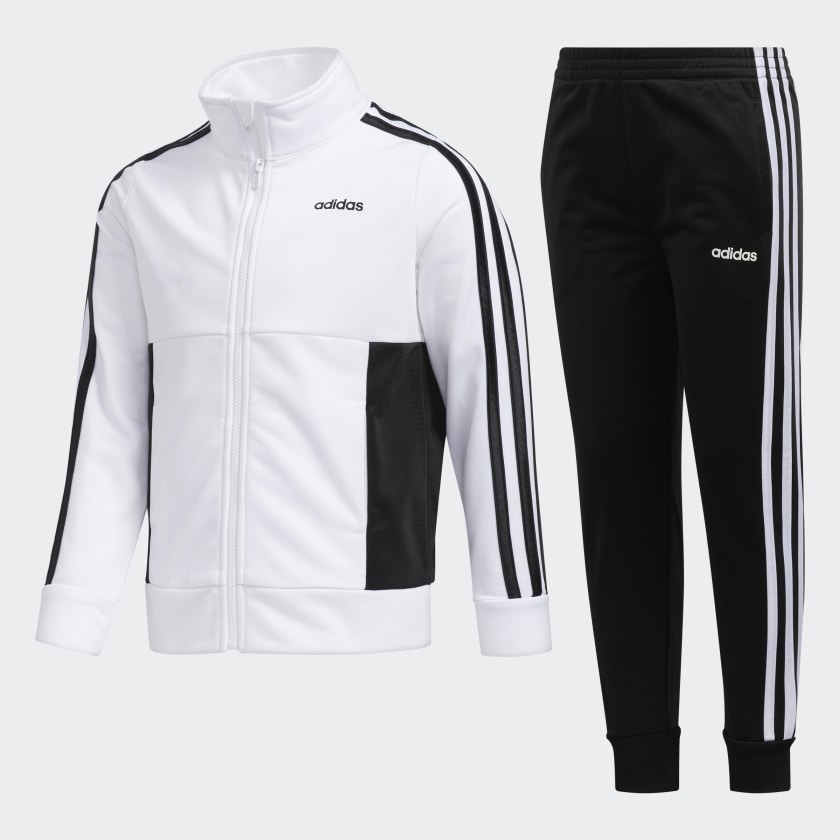 adidas Logo Jacket Jogger Set - White | adidas US