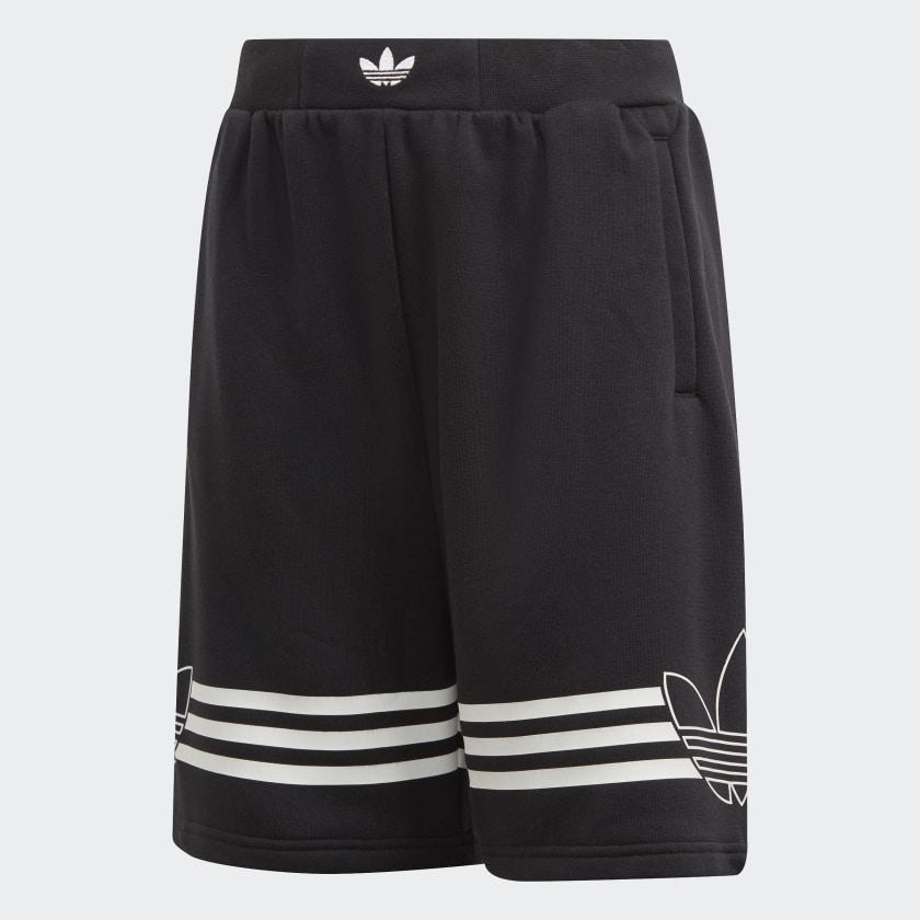 outline shorts adidas