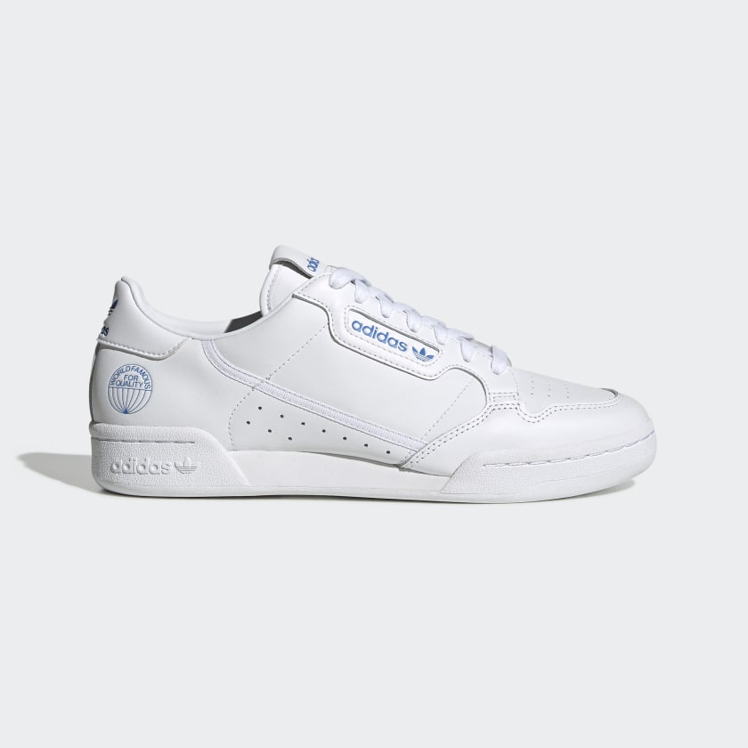 adidas continental 80 off white blue