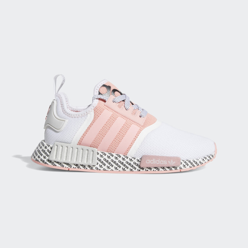 nmd white with pink