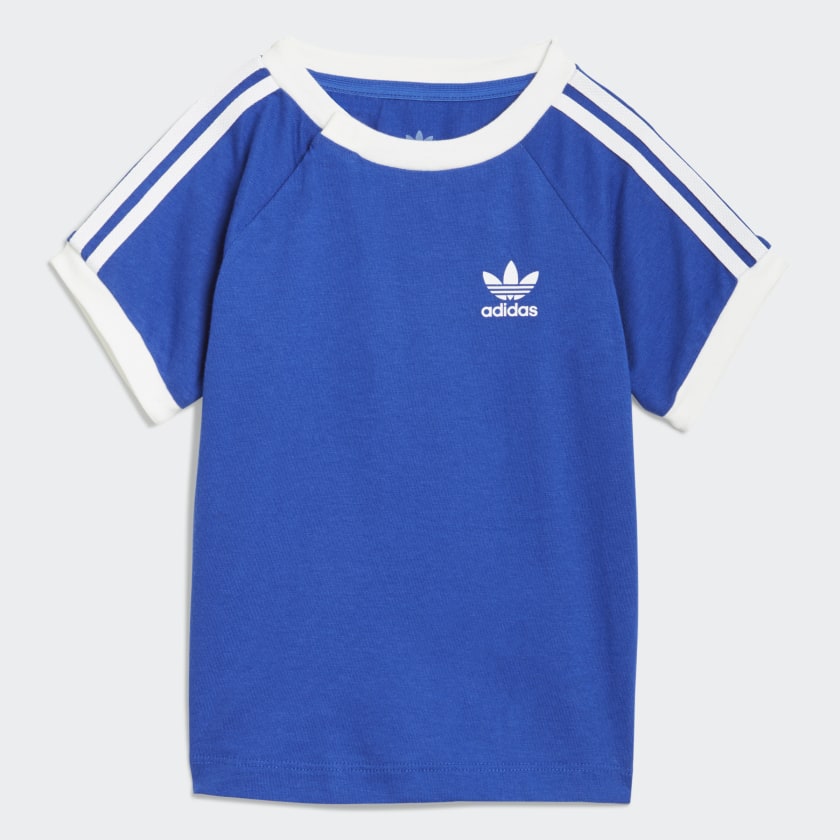 adidas 3-Stripes T-Shirt - Blue | adidas UK