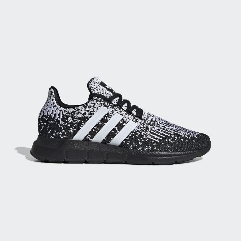 adidas swift run knit black shoes