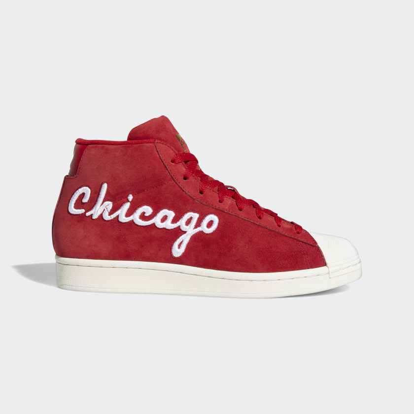 adidas red high top shoes